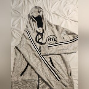 Victoria's Secret PINK Gray color zip up Hoodie